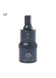 Hexagon Screwdriver Socket Multifunction Tools Drill Bit Hand Tool Socket H4 H5 H6 H7 H8 H10 H12 H14 H17 N11 19 Dropship