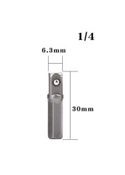 1 قطعة 4 قطعة الحفر محول مأخذ التوصيل ل شنيور يعمل بالبطارية ث/عرافة عرقوب إلى مقبس مربع لقمة ثقب بار تمديد 1/4 "بت مجموعة