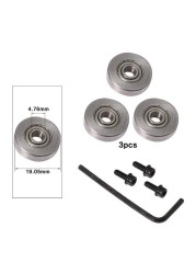 Durable steel bearing accessory kit, suitable for milling cutter heads and stem, 9 styles