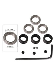 Durable steel bearing accessory kit, suitable for milling cutter heads and stem, 9 styles