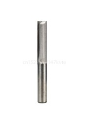 6mm Shank 2 Flute Straight End Carbide CNC Router Bit Drilling Straight Slot Milling Cutter Wood Tool