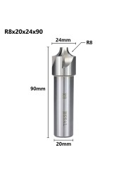 XCAN Angle Rounding End Mill R1.0-R12 HSS Radius Milling Cutter CNC Router Bit