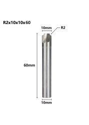 XCAN الزاوية التقريب نهاية مطحنة R1.0-R12 HSS Radius طحن كتر CNC راوتر بت