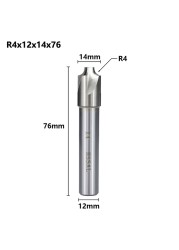 XCAN الزاوية التقريب نهاية مطحنة R1.0-R12 HSS Radius طحن كتر CNC راوتر بت