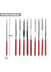 XCAN - Diamond File Set, 3 x 140mm 5 x 180mm, Small Needle for Stone, Glass, Metal, Hand Tools