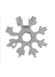 18 in 1 snowflakes stainless steel multi-tool tool 18 in 1 multi-function snowflake tool multi-purpose wrench