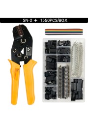 Dupont Terminals Crimping Tools SN-2 Pliers Set XH2.54 SM Plug Spring Clip for JST ZH1.5 2.0PH 2.5XH EH SM Boxed Connection Kit