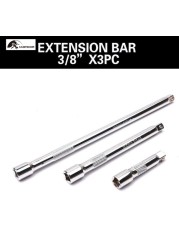 3-Piece/9-Piece Extension Bar Set 1/4", 3/8" and 1/2" Tip Wrench Accessories