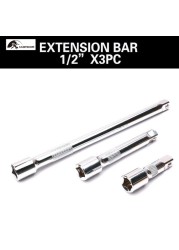 3-Piece/9-Piece Extension Bar Set 1/4", 3/8" and 1/2" Tip Wrench Accessories