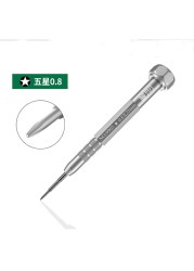 Precision Screwdriver P2 0.8 Pentalobe Y 0.6 Tri-wing 1.5 Phillips 2.5 Cross Head for iPhone Samsung Xiaomi Huwei Repair Tool