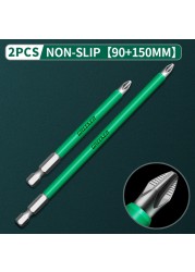 Greener Anti Slip Magnetic Impulse Head Cross High Hardness Hand Drill Bit Screw Electric Screwdriver Set 25 50 65 70 90 150mm PH2