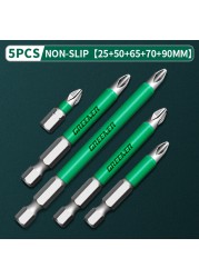 Greener Anti Slip Magnetic Impulse Head Cross High Hardness Hand Drill Bit Screw Electric Screwdriver Set 25 50 65 70 90 150mm PH2