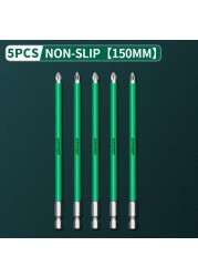 Greener Anti Slip Magnetic Impulse Head Cross High Hardness Hand Drill Bit Screw Electric Screwdriver Set 25 50 65 70 90 150mm PH2