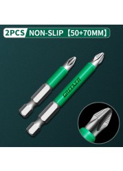 Greener Anti Slip Magnetic Impulse Head Cross High Hardness Hand Drill Bit Screw Electric Screwdriver Set 25 50 65 70 90 150mm PH2