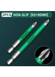 Greener Anti Slip Magnetic Impulse Head Cross High Hardness Hand Drill Bit Screw Electric Screwdriver Set 25 50 65 70 90 150mm PH2