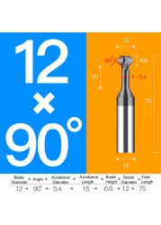 Tungsten carbide steel chamfering cutter 60 120 90 degree up and down double-sided machining coated milling cutter chamfering tools