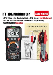 HABOTEST HT118 Professional Digital Multimeter 1000V 10A AC Voltmeter Transistor Capacitor Tester