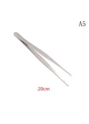 1pc Tweezers 12.5cm/14cm/16cm/18cm/20cm/25cm/30cm Stainless Steel Medical Dental Precision Long Straight Forceps Forceps