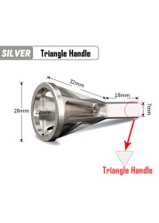 28 مللي متر Deburring الخارجية الشطب أداة المعادن عرافة مثلث Deburr التدريبات ل الفولاذ المقاوم للصدأ النحاس المسمار سريع إزالة لدغ أدوات