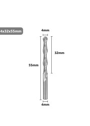 XCAN 2 مقطع تفريز طرفي نهاية مطحنة 4/6 مللي متر عرقوب نك راوتر بت كربيد نهاية مطحنة دوامة قاطعة المطحنة