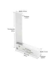 Machinist Square 90 Degree Right Angle Engineer Set Precision Ground Steel Hardened Wide Angle Ruler Square Bench