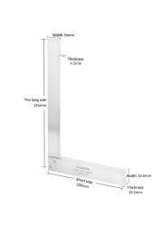 Machinist Square 90 Degree Right Angle Engineer Set Precision Ground Steel Hardened Wide Angle Ruler Square Bench