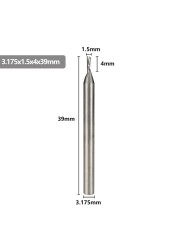 XCAN - Single Carbide Cutting Machine, 3.175mm (1/8"), CNC Router, 1-3.175mm Diameter, for Aluminum Cutting