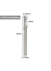 XCAN - Single Carbide Cutting Machine, 3.175mm (1/8"), CNC Router, 1-3.175mm Diameter, for Aluminum Cutting