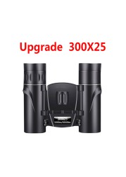 300X25 HD Powerful Binoculars 50000m Long Range Binoculars BAK4 FMC Optics Mini Telescope for Hunting Camping Outdoor Sports