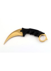 ريال مكافحة سترايك Karambit سكين شفرة مثبتة Lore غمد النمر الأسنان قوس قزح أدوات تكتيكية لحفظ الحياة أداة الصيد السكاكين