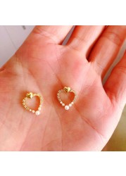 10PCS New Nail Art Love Diamond Explosion Japanese Super Flash Heart-shaped Zircon Nail Decoration Drill