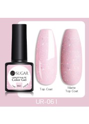 UR SUGAR 7.5ml Glitter UV Gel Polish Bling Sequins Rose Gold Silver Soak Off Manicure Nail UV Gel Polish Lacquer Base