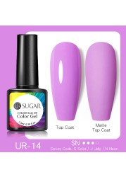 ur sugar 7.5ml luminous gel nail polish glow in the dark color semi permanent soak off uv varnish gel fluorescent nails art