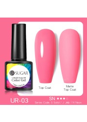 ur sugar 7.5ml luminous gel nail polish glow in the dark color semi permanent soak off uv varnish gel fluorescent nails art