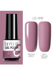 LILYCUTE 7ml UV Nail Gel Polish Autumn Winter Color Semi Permanent Matte Top Coat Necessary Soak Off UV LED Nail Art Gel Varnish