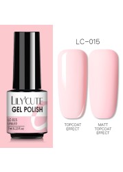 LILYCUTE 7ml UV Nail Gel Polish Autumn Winter Color Semi Permanent Matte Top Coat Necessary Soak Off UV LED Nail Art Gel Varnish