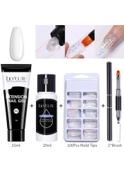 LILYCUTE Nail Gel Extension Manicure Kit For Nail UV Gel Kit Gel Nail Brush Quick Extension Nail Extension Tool Kit