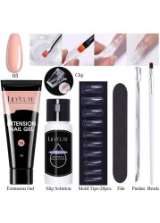 LILYCUTE Nail Gel Extension Manicure Kit For Nail UV Gel Kit Gel Nail Brush Quick Extension Nail Extension Tool Kit