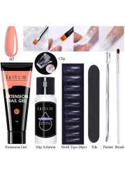 LILYCUTE Nail Gel Extension Manicure Kit For Nail UV Gel Kit Gel Nail Brush Quick Extension Nail Extension Tool Kit