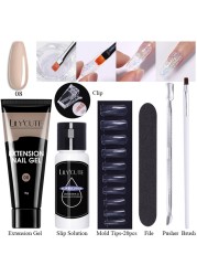 LILYCUTE Nail Gel Extension Manicure Kit For Nail UV Gel Kit Gel Nail Brush Quick Extension Nail Extension Tool Kit