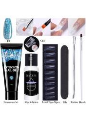 LILYCUTE Nail Gel Extension Manicure Kit For Nail UV Gel Kit Gel Nail Brush Quick Extension Nail Extension Tool Kit