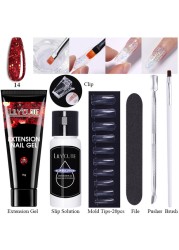 LILYCUTE Nail Gel Extension Manicure Kit For Nail UV Gel Kit Gel Nail Brush Quick Extension Nail Extension Tool Kit