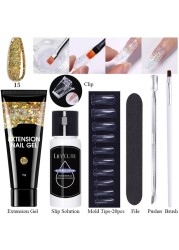 LILYCUTE Nail Gel Extension Manicure Kit For Nail UV Gel Kit Gel Nail Brush Quick Extension Nail Extension Tool Kit