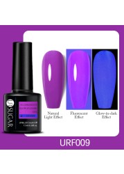 ur sugar 7.5ml neon luminous gel nail polish green fluorescent glow in the dark semi permanent soak off uv gel nail art varnish