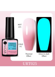 ur sugar 7.5ml neon luminous gel nail polish green fluorescent glow in the dark semi permanent soak off uv gel nail art varnish