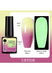 ur sugar 7.5ml neon luminous gel nail polish green fluorescent glow in the dark semi permanent soak off uv gel nail art varnish