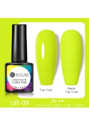 ur sugar 7.5ml neon luminous gel nail polish green fluorescent glow in the dark semi permanent soak off uv gel nail art varnish