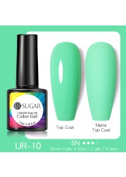ur sugar 7.5ml neon luminous gel nail polish green fluorescent glow in the dark semi permanent soak off uv gel nail art varnish