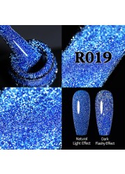 UR Sugar Fluorescent Reflective Gel Holographic Gel Nail Polish Shine Neon Glitter Semi Permanent Soak Off UV LED Nail Gel