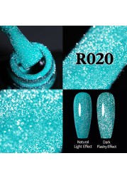 UR Sugar Fluorescent Reflective Gel Holographic Gel Nail Polish Shine Neon Glitter Semi Permanent Soak Off UV LED Nail Gel